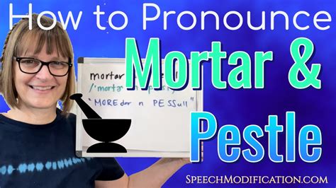 mortar and pestle pronunciation